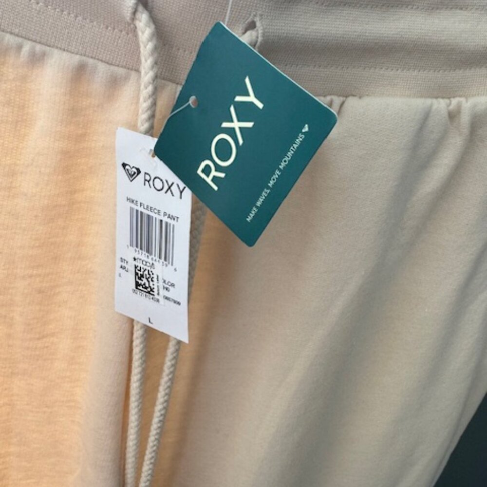 🆕 ROXY JOGGER COLOR CREAM - SIZE LARGE - BRAND NEW - Picture 1 of 4